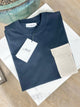 Arik Denim T-shirt Basica con Tasca sul Petto