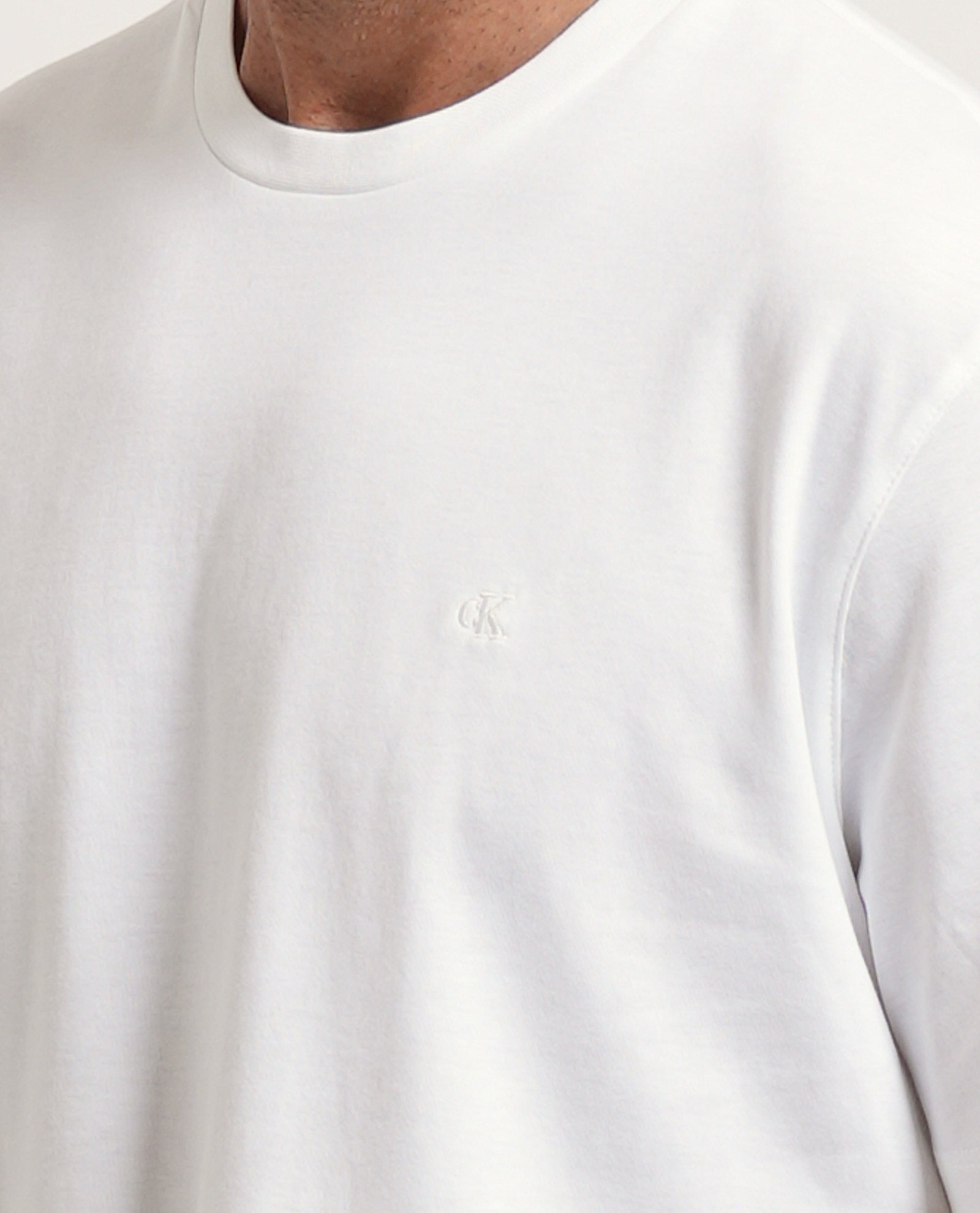Calvin Klein Jeans T-shirt Taglio Relaxed con Logo Monogramma Ricamato