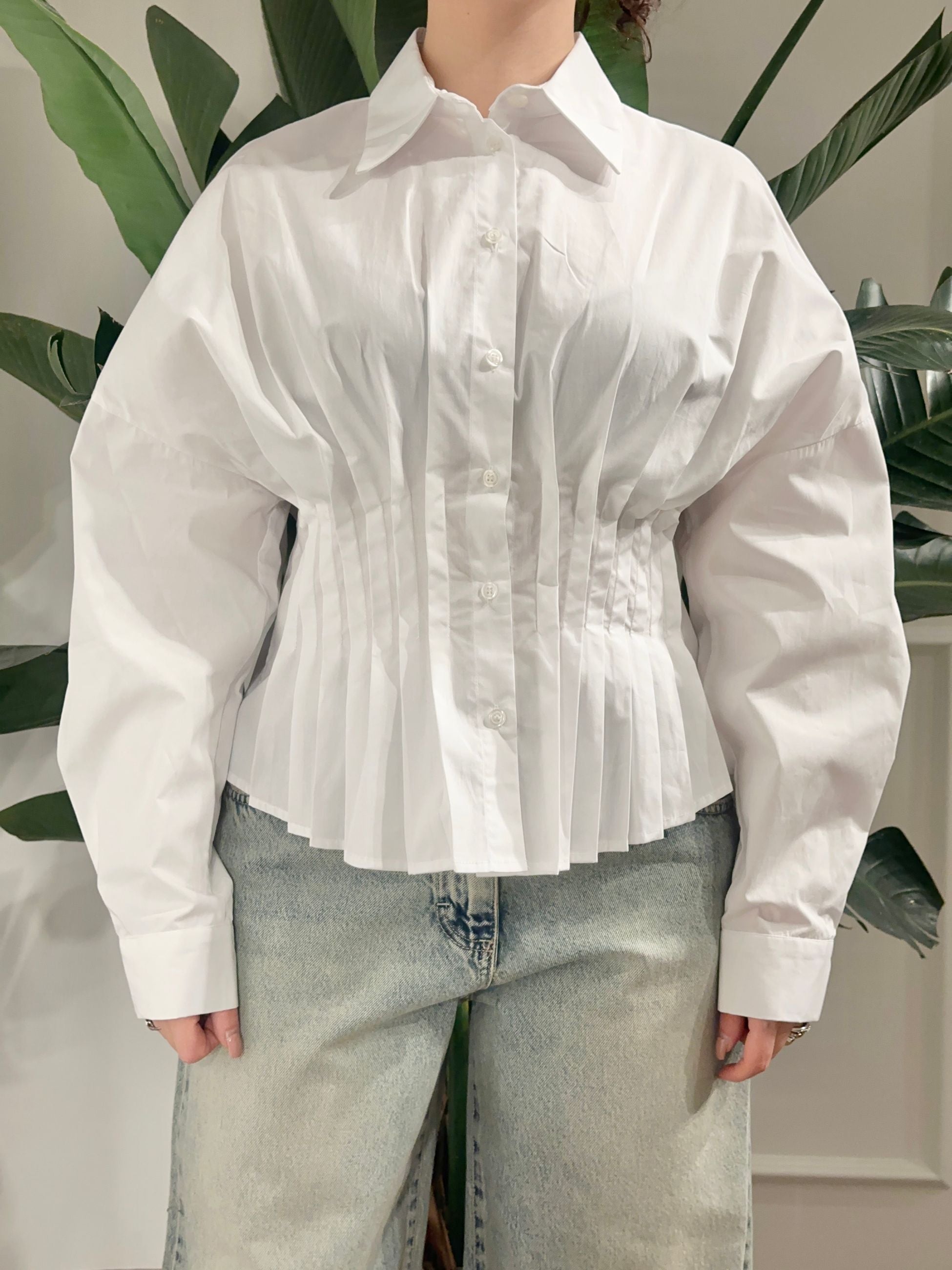 Haveone Camicia in Popeline 
Bianco