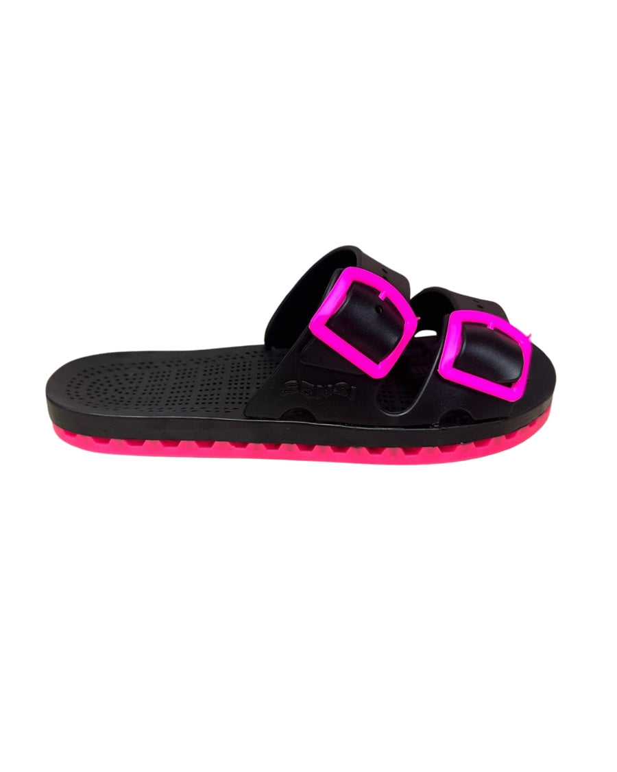 Sensi Ciabatte La Jolla Black Fluo Doppia Fibbia