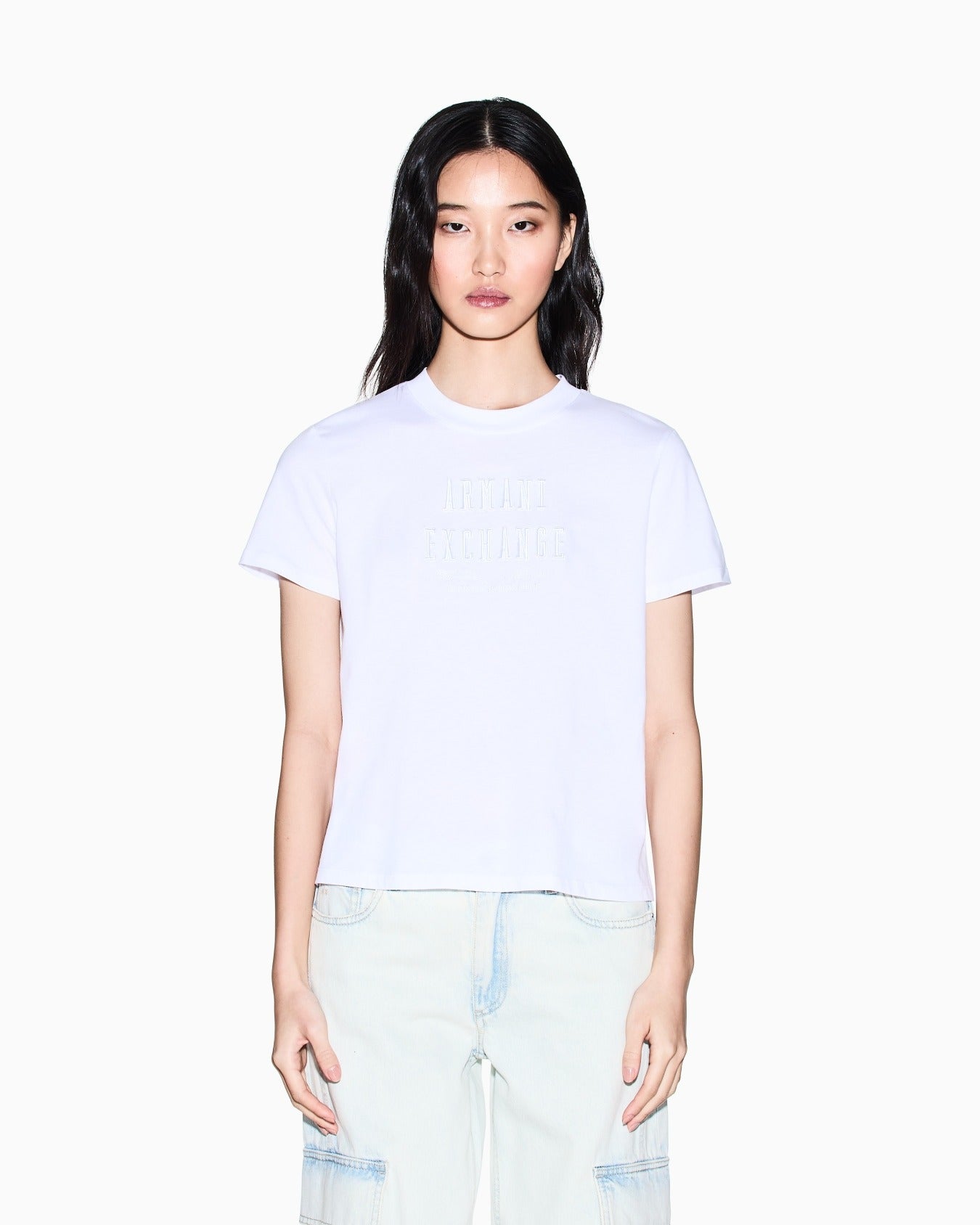 Armani Exchange T-shirt Relaxed Fit T-shirt in Cotone