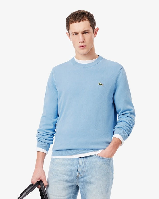 Lacoste Pullover Girocollo Monocromatico in Cotone