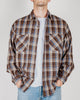 Gianni Lupo Camicia Quadri Double Label Marrone