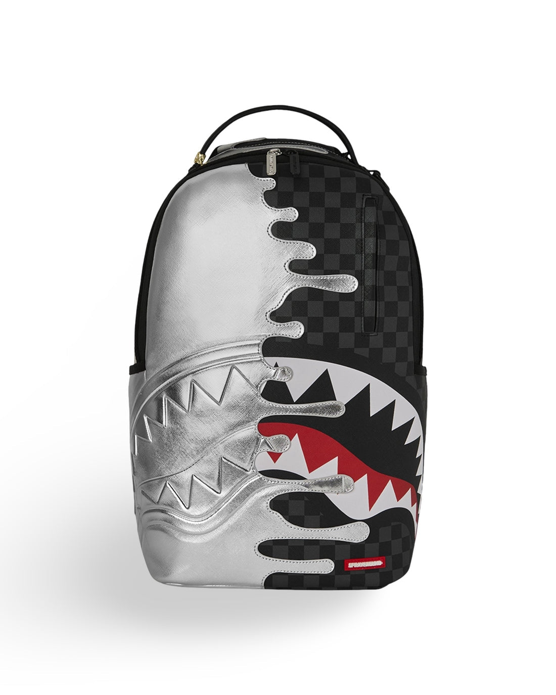 Sprayground Zaino Silver Side Drip Black Check Dlxsv 
Nero Argento