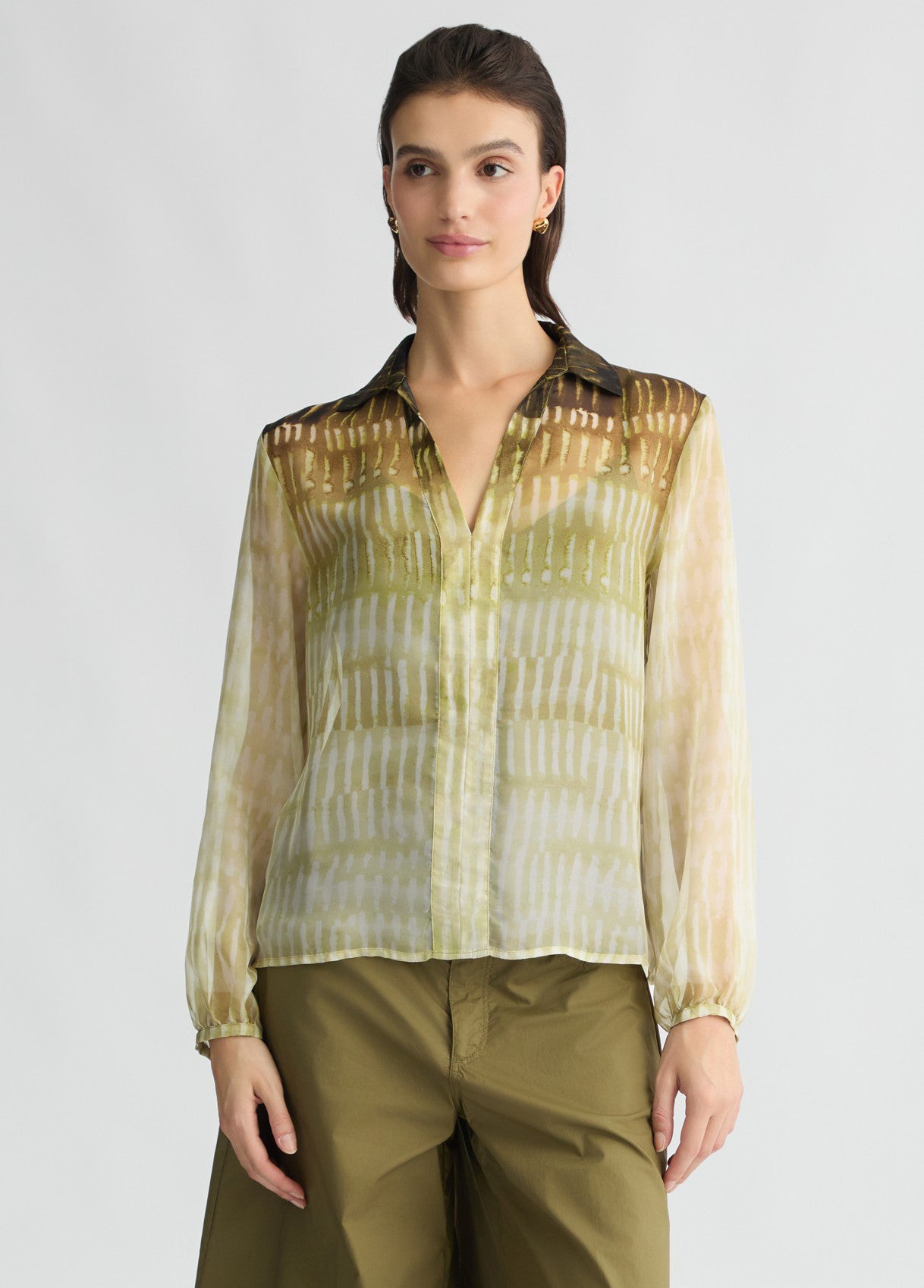 Liu Jo Blusa Stampato Scivolata Verde