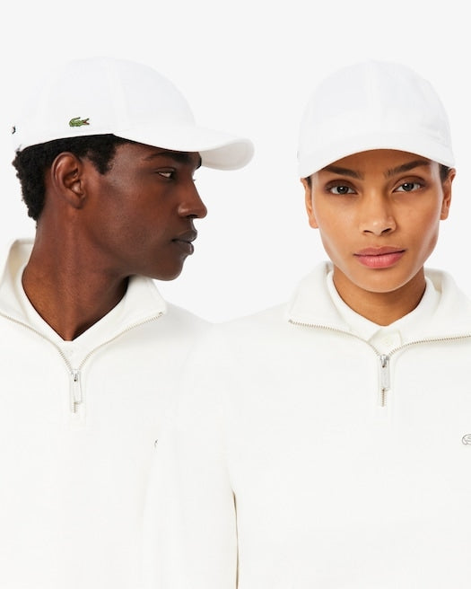 LACOSTE Cappello con Visiera in Twill di Cotone con Logo