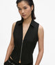 Karll Lagerfeld Jeans Gilet Gessato Nero