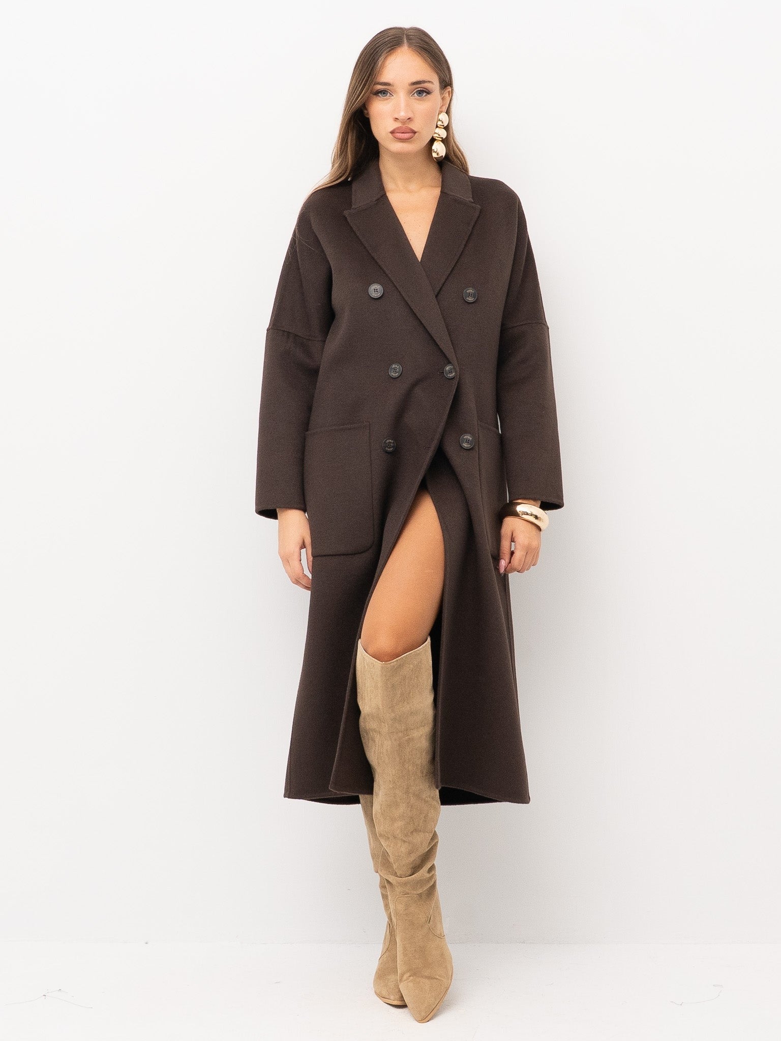 Vicolo Cappotto Doppio Petto Sei Bottoni