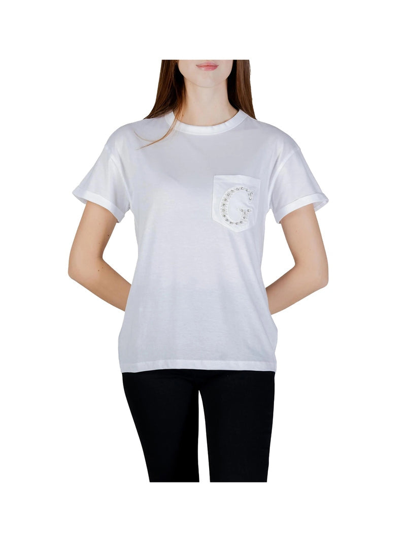 Guess T-shirt Guess con Taschino e Logo Gioiello
