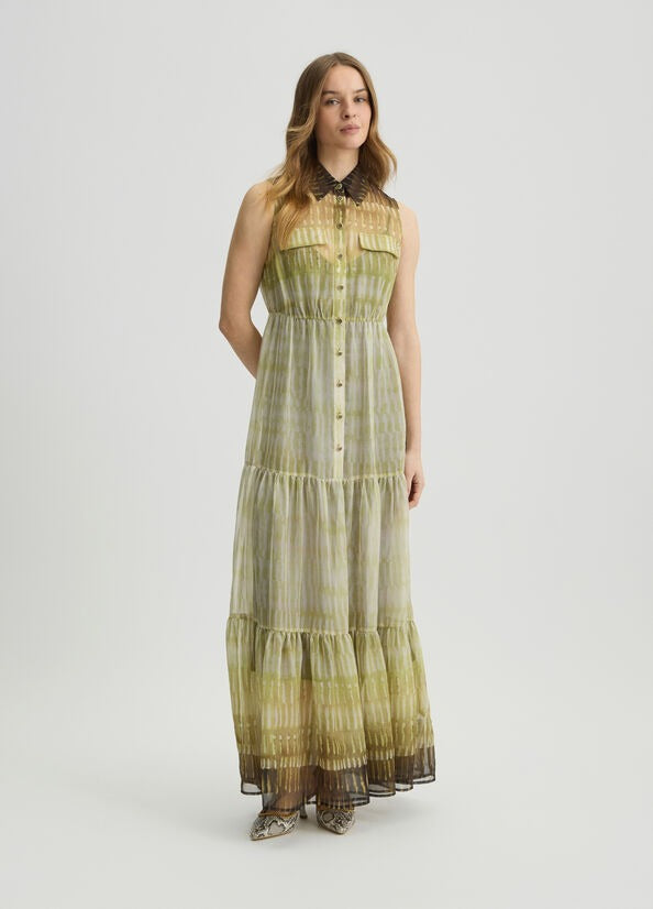 Liu Jo Abito Chemisier in Chiffon Stampato