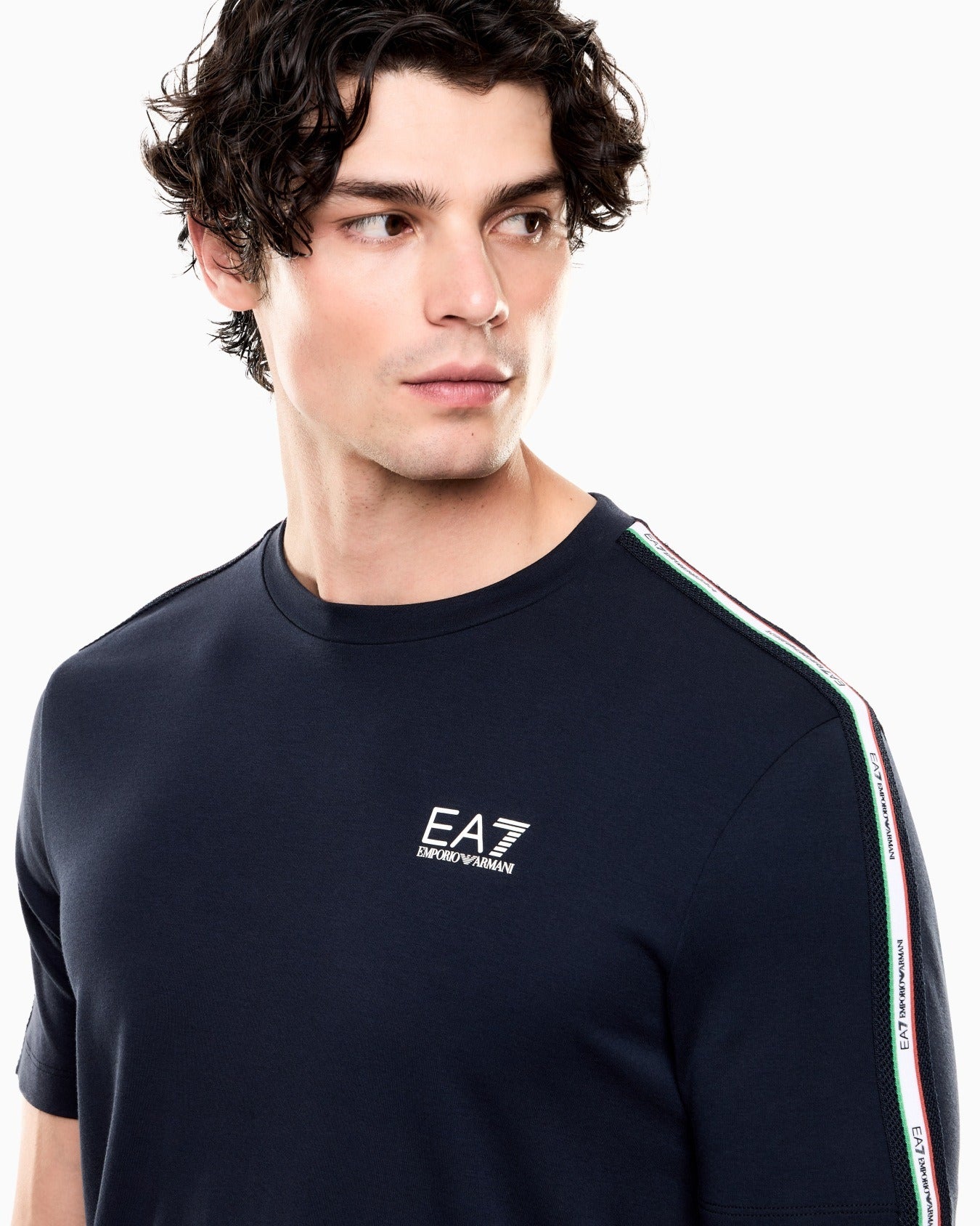 ARMANI EA7 T-shirt Girocollo in Jersey di Cotone Italian Spirit
Blù