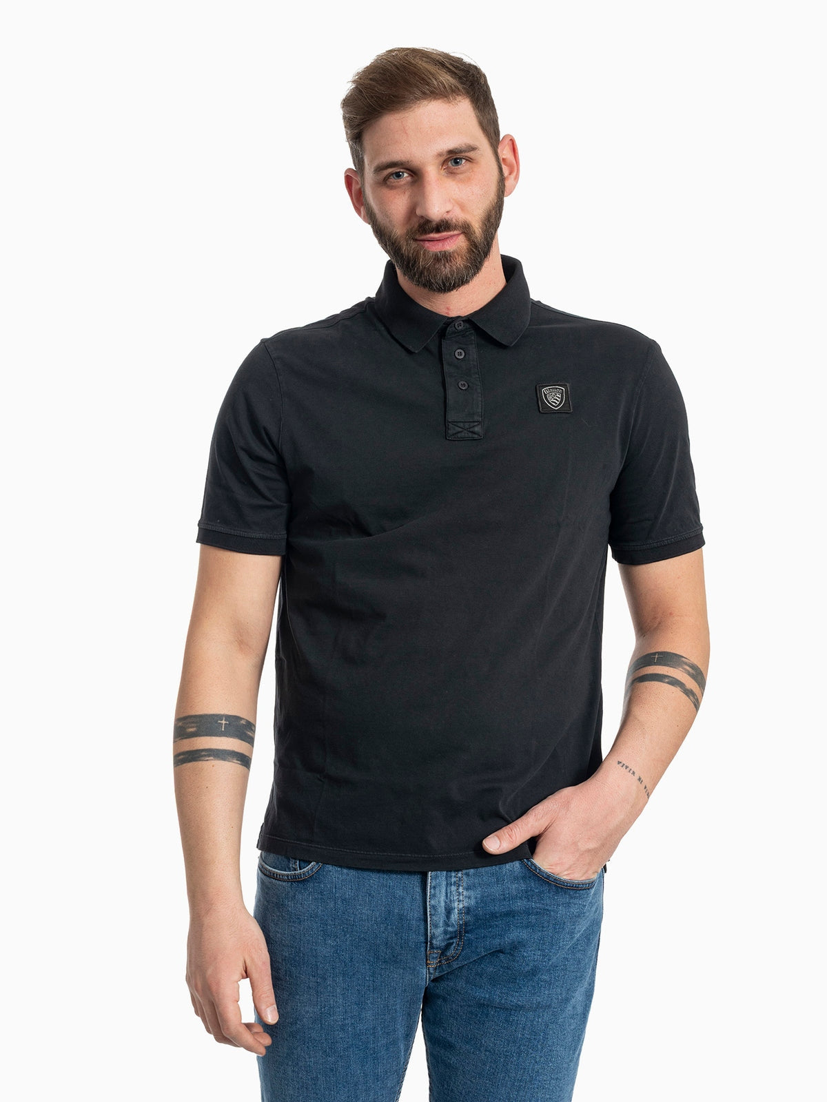 Blauer USA Polo Maniche Corte in Cotone Devit