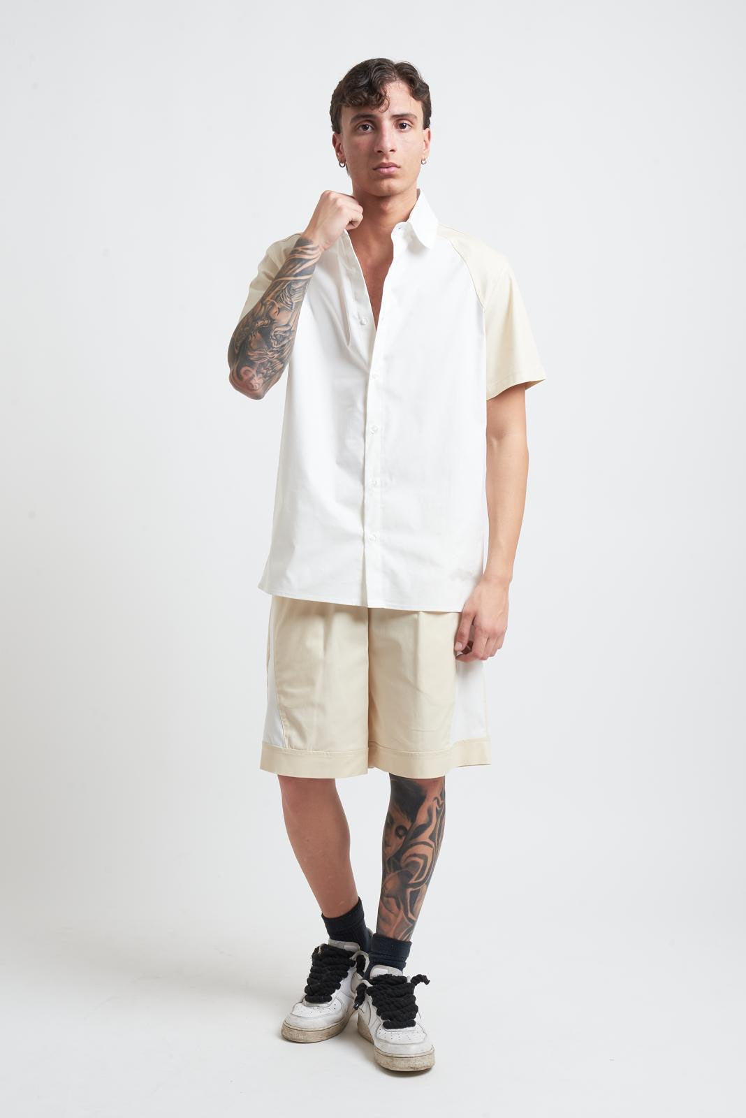 Artik Denim Coordinato Bermuda e Camicia