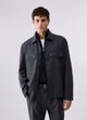 Liu Jo Giacca Overshirt in Misto Lana Grigio