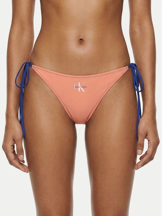 Calvin klein Slip Bikini a Triangolo con Laccetti CK Monogram