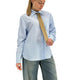 Kontatto Camicia con Cravatta a righe Celeste