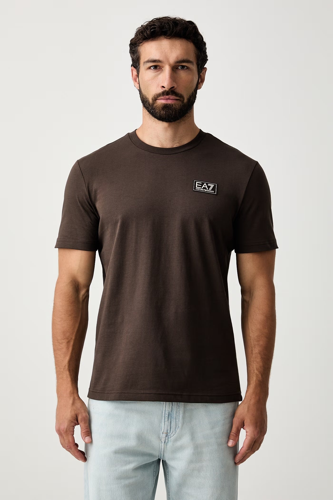 Armani EA7 T-shirt Vestibilità Regular in Jersey di Cotone