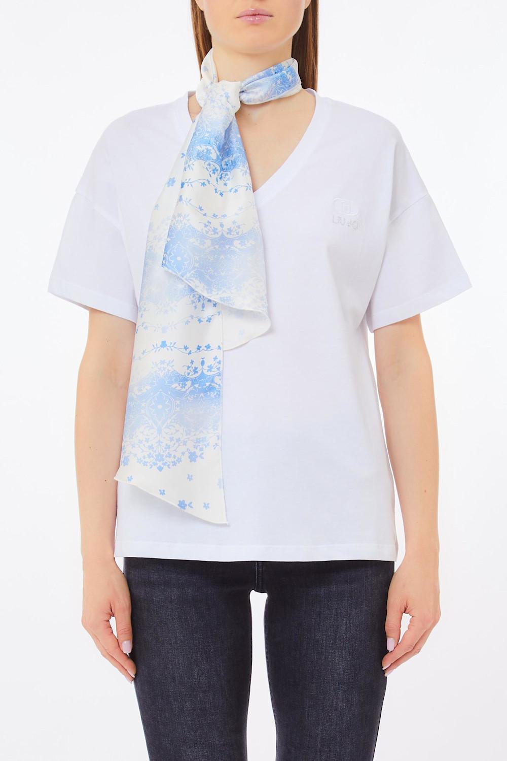 Liu Jo T-shirt con Foulard al Collo