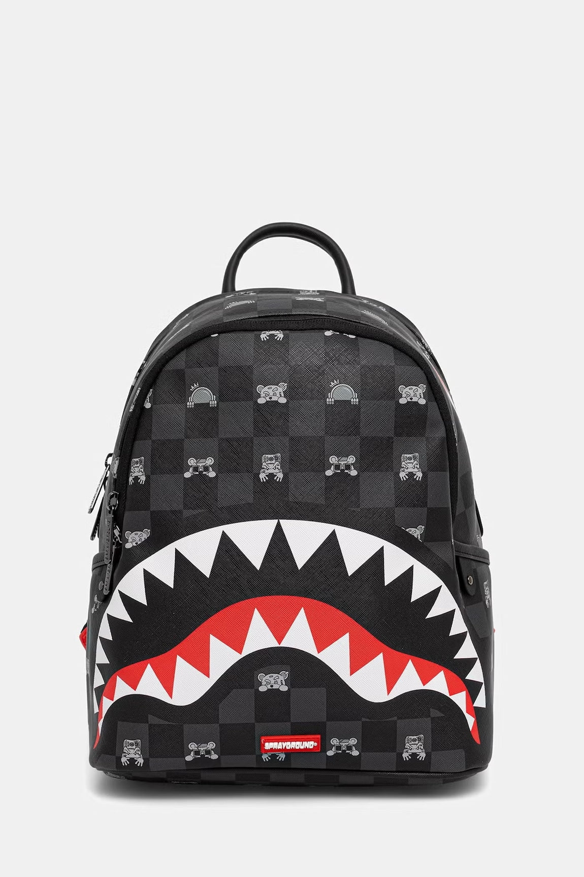 Sprayground Zaino Gray Peeking Character Check 
Nero