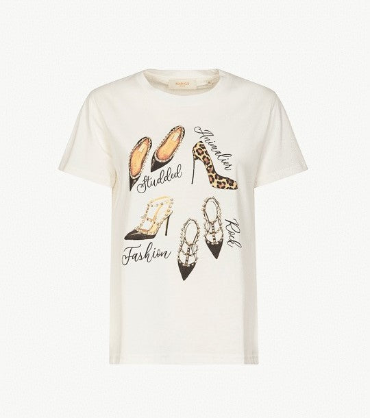 MARKUP T-shirt in Cotone 
Bianco