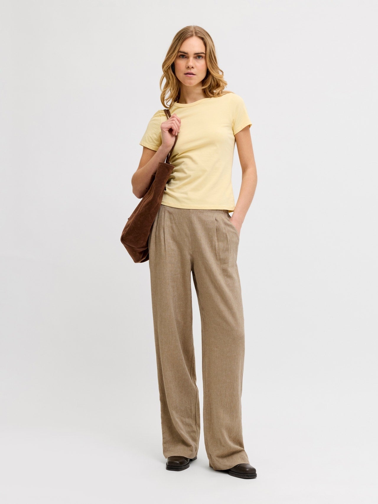 Jjxx Jxalmira Pantaloni a Gamba Ampia