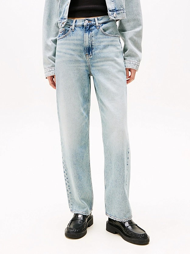 Tommy Jeans Jeans Slim Fit Dritti a Vita Alta Blù