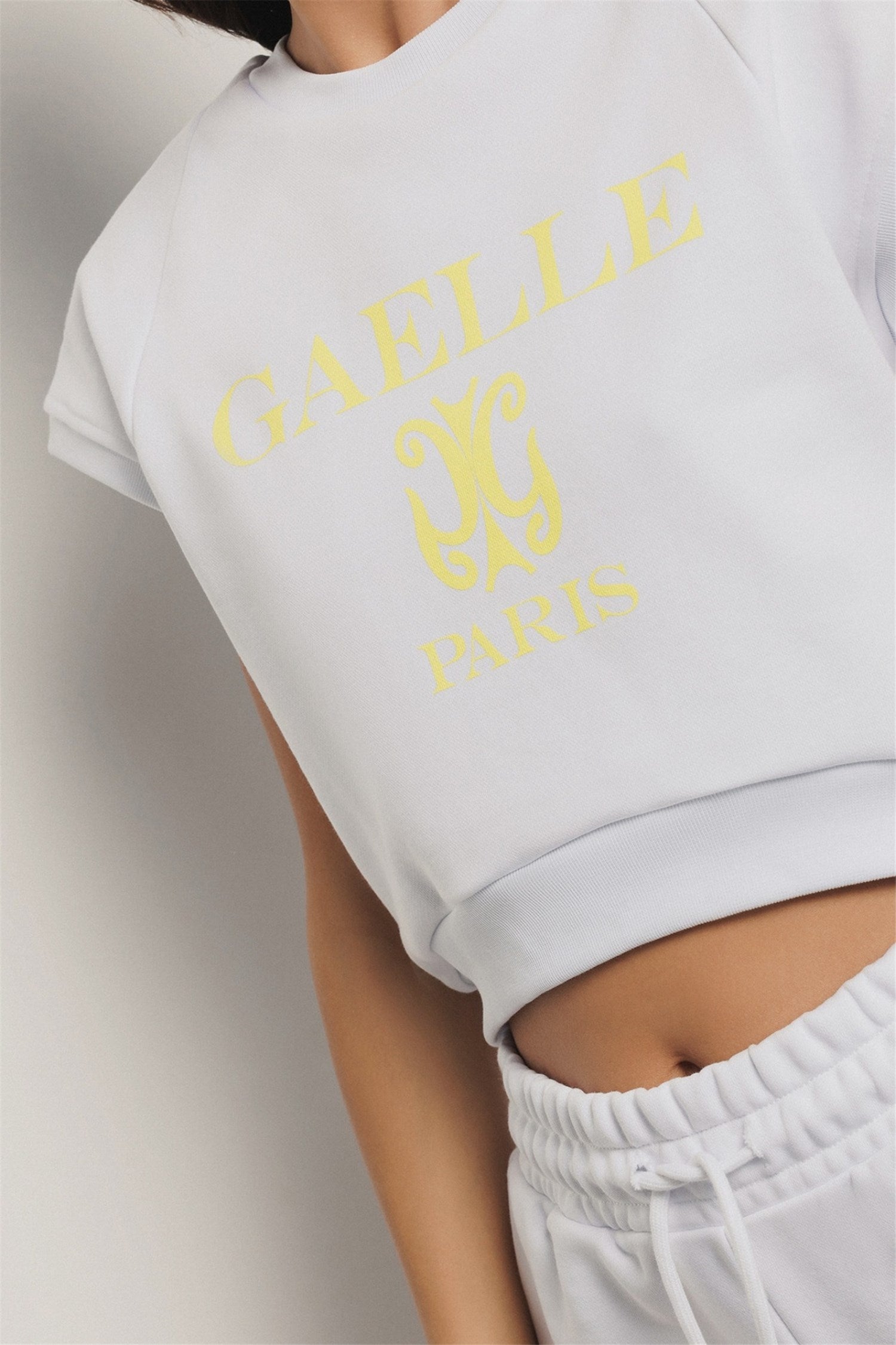 Gaelle Paris Felpa Corta Senza Maniche con Logo