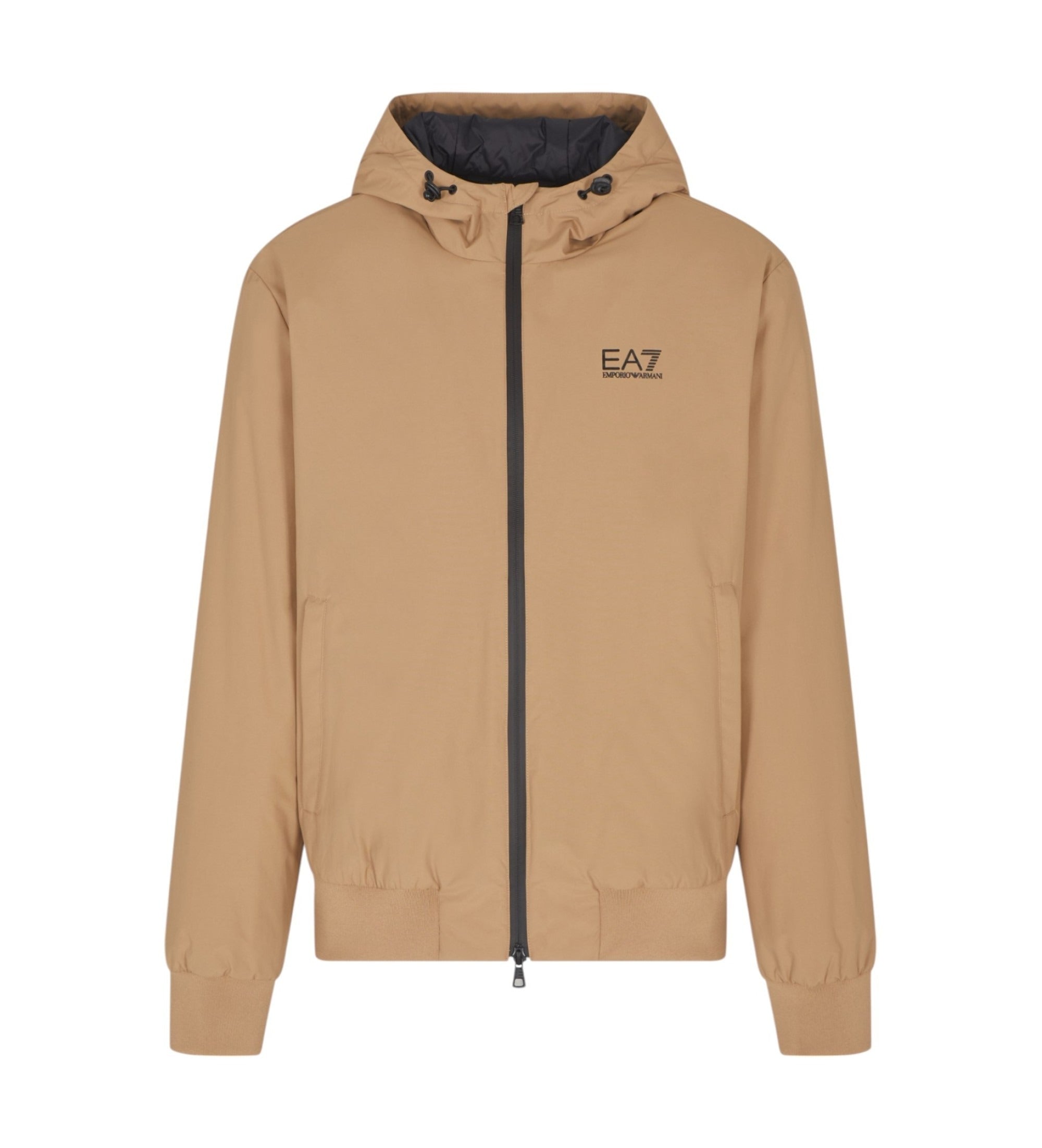 Armani EA7Bomber con Cappuccio Core Identity in Tessuto Tecnico