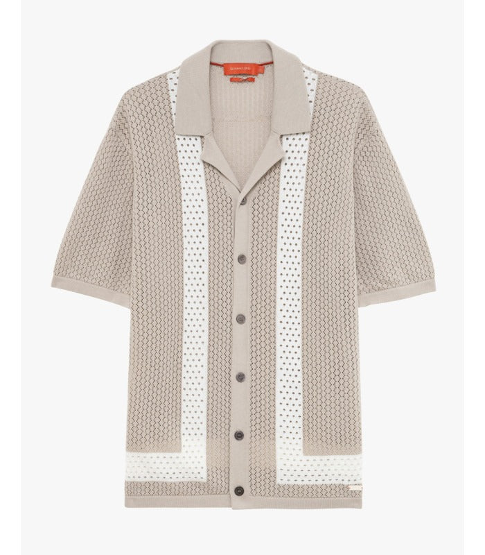 Gianni Lupo Camicia in Maglia Traforata
Beige
