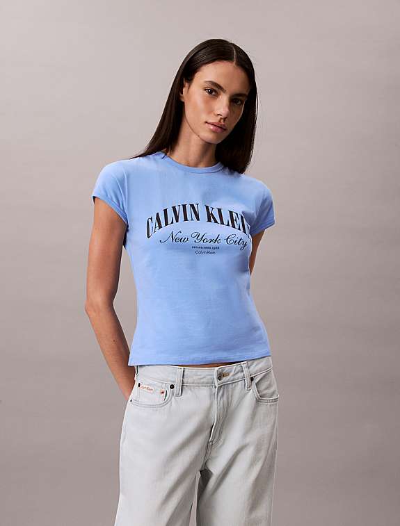 Calvin Klein Jeans T-shirt Classica con Maxi Logo