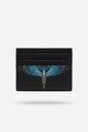 Marcelo Burlon Portacarte in Saffiano Nero Blù