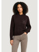 Armani Exchange Pullover Crossover in Cotone con Vestibilità Regolare Marrone