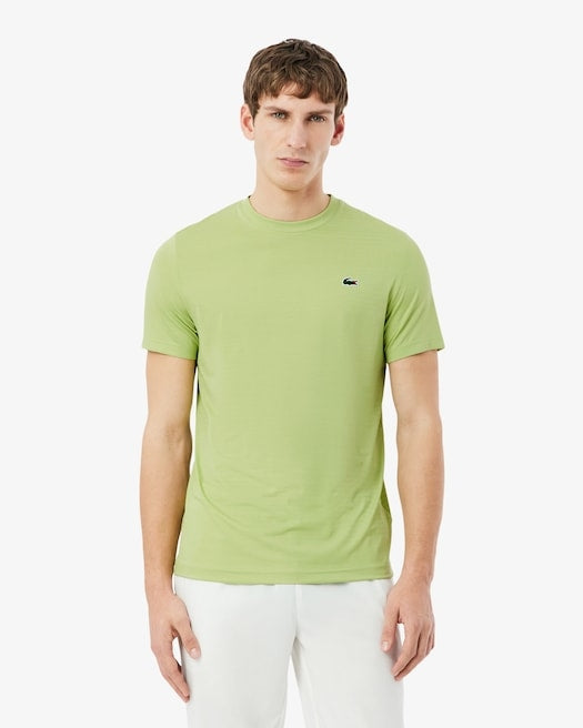 Lacoste T-shirt Tennis Ultra Dry Elasticizzata in Jacquard