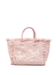 MC2 SAINT BARTH Borsa Vanity Sponge Regular in Tessuto Righe Effetto Spugna