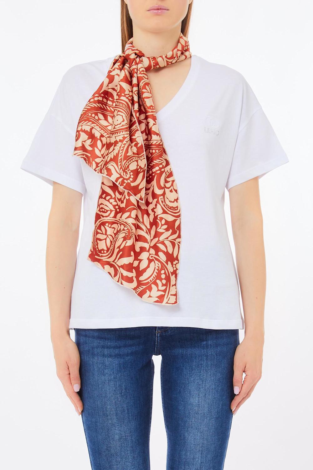Liu Jo T-shirt con Foulard al Collo