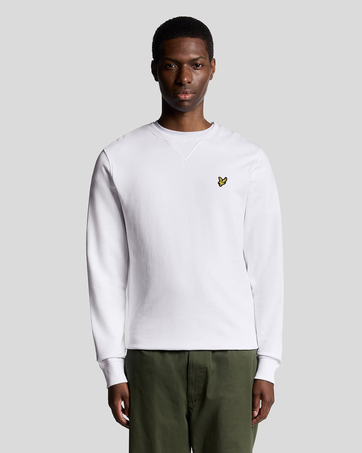 Lyle & Scott Felpa in Cotone a Collo Rotondo
Bianco