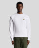 Lyle & Scott Felpa in Cotone a Collo Rotondo
Bianco