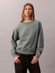 Calvin Klein Jeans Felpa con Monogramma dal Taglio Relaxed