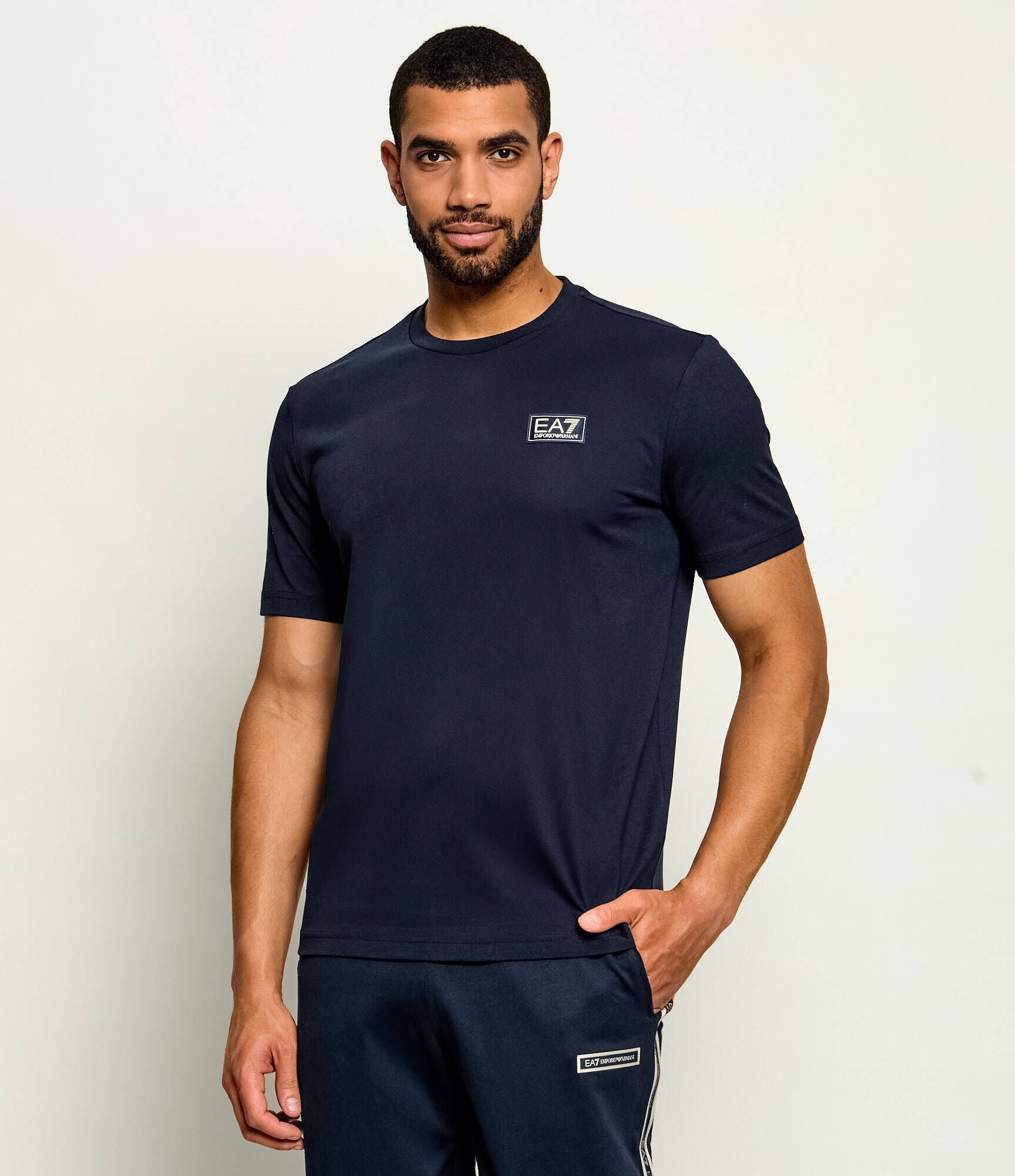 Armani EA7 T-shirt Vestibilità Regular in Jersey di Cotone