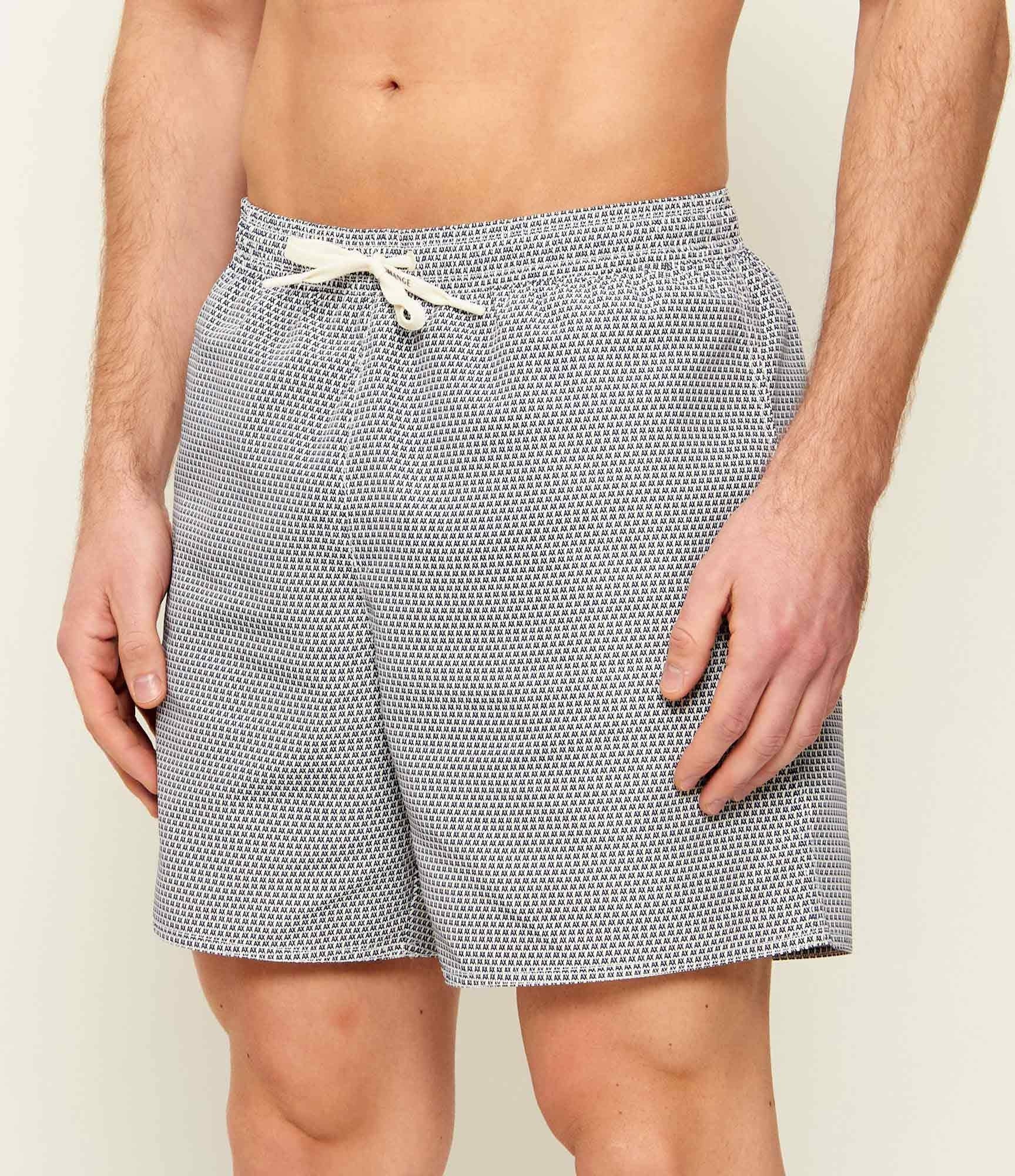 Armani Exchange Costume da bagno Stampa Grafica All-OverBoxer Beige