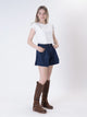Haveone Short in Jeans Blù