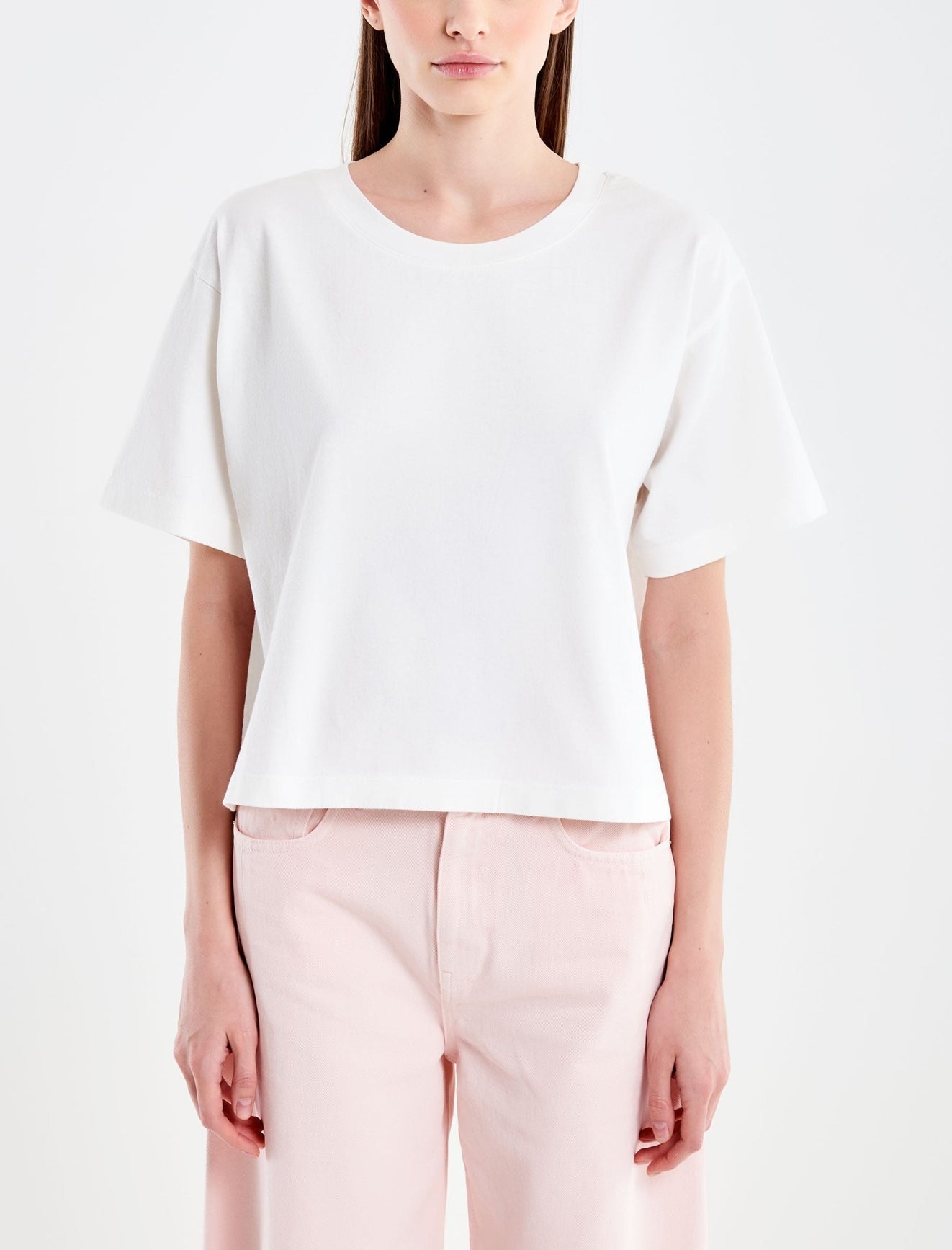 Vicolo T-Shirt Cropped Basic in Cotone