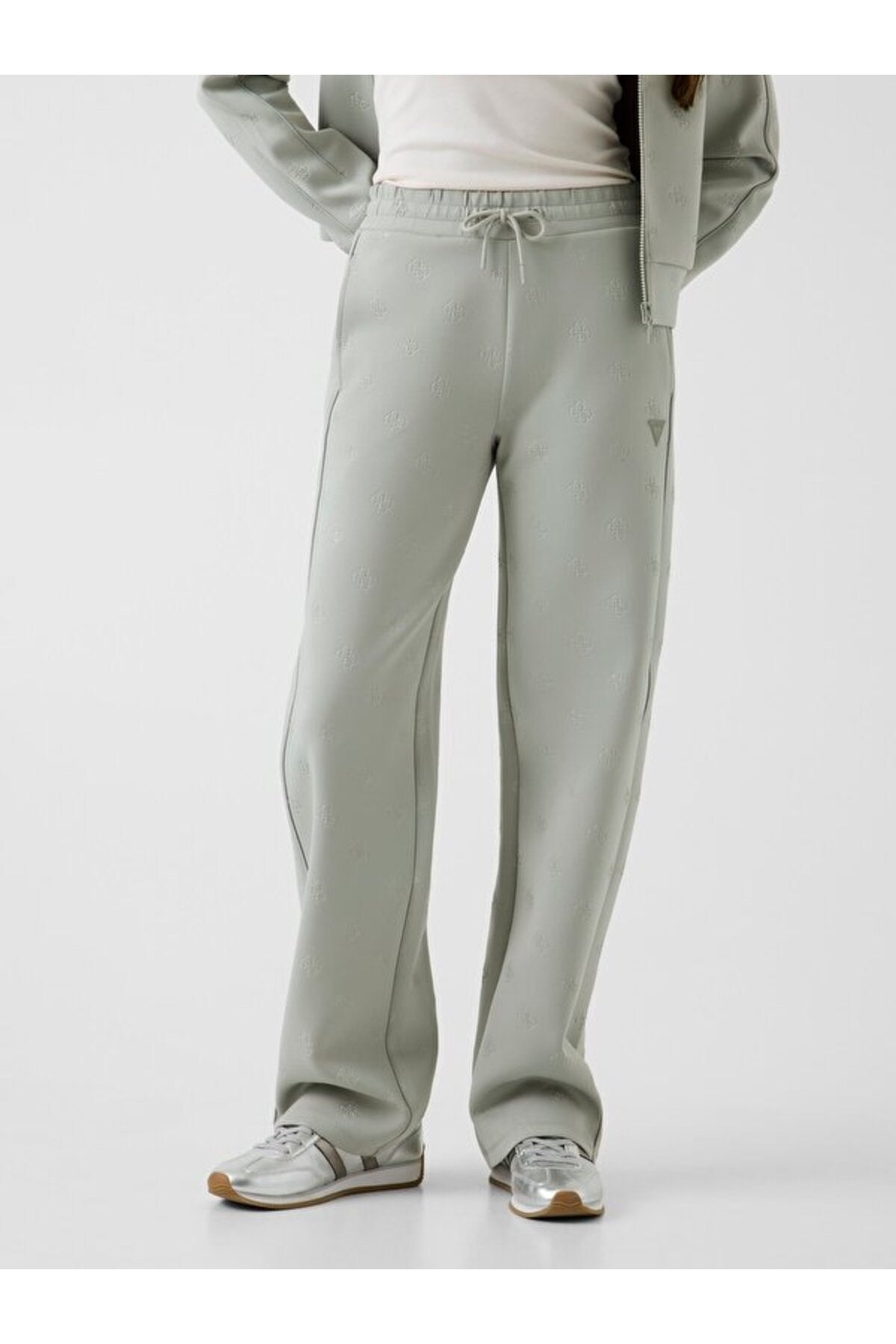 Guess Pantaloni della Tuta con Logo 4G Grigio