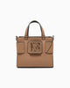 Armani Exchange Borsa Shopping Susy con Logo e Tracolla Rimovibile Marrone
