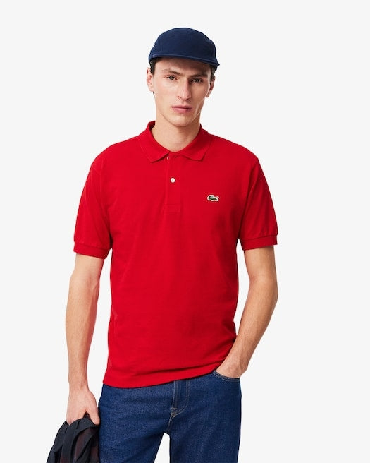 Lacoste Polo in Misto Cotone Organico Regular Fit