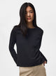 Pieces T-shirt a Maniche Lunghe Nero