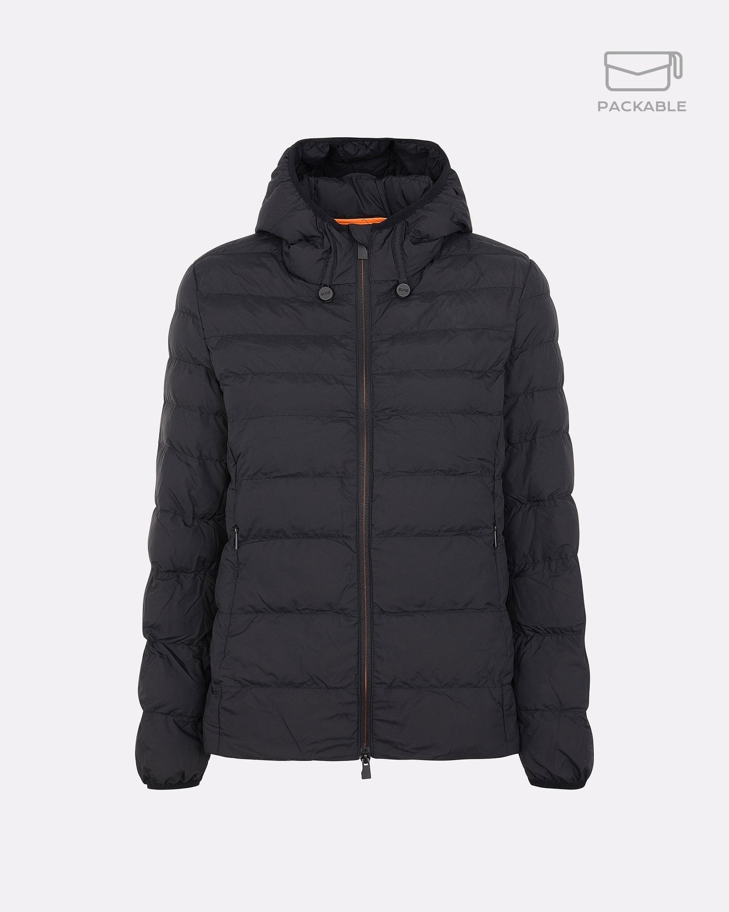 SUNS Piumino Imbottito Modello Bape Lady Travel con Cappuccio