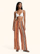 Me fui Pantalone con Coulisse Regolabile 
Arancione Marrone