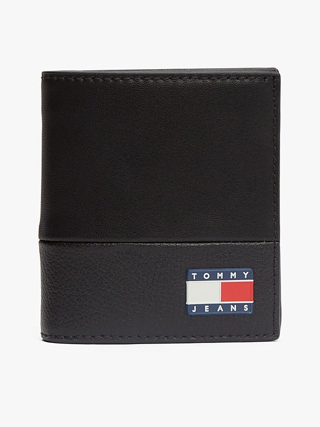 Tommy Jeans Portafoglio Bifold Heritage con Logo 
Nero