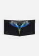 Marcelo Burlon Portafoglio County of Milan con Stampa "Wings" Nero/Royal